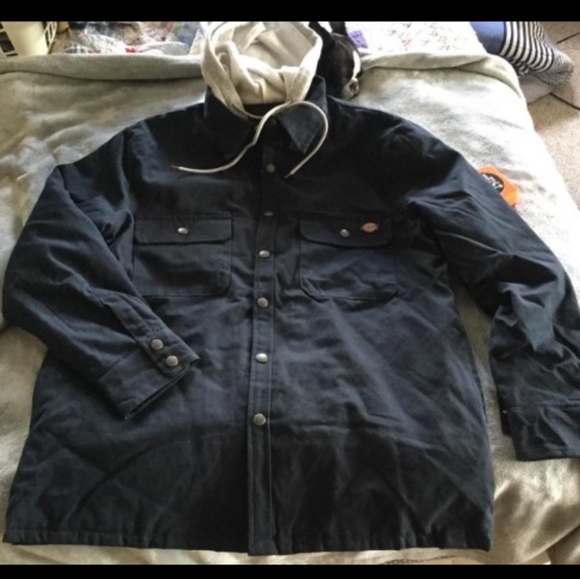 Men's Relaxed Fit Hooded Duck Quilted Shirt Jacket - Picture 1 of 1